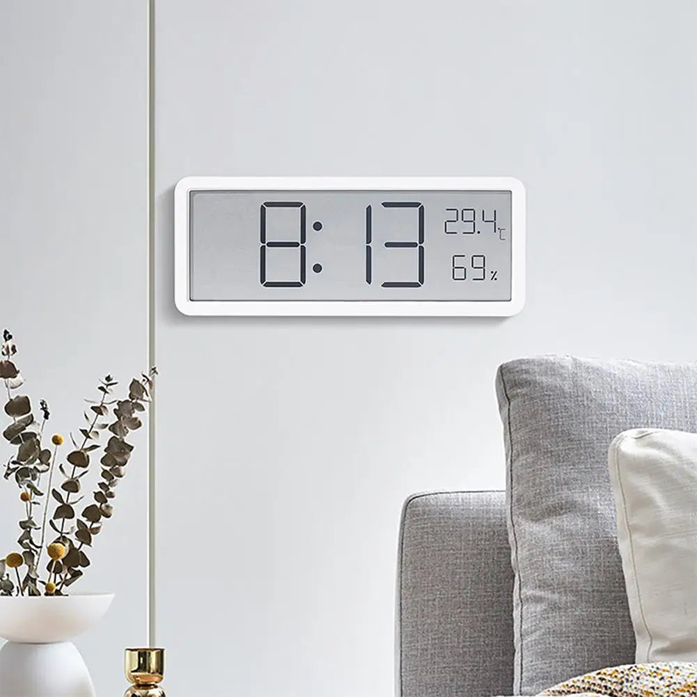 Large Digital Wall Clock with Temperature and Humidity Display – Perfect for Living Room, Bedroom, and Office | Kalsten