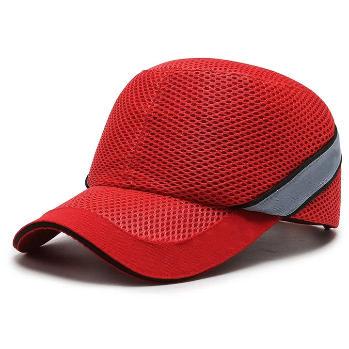 Kalsten | Red Safety Bump Cap - Helmet with hard ABS inner core for head protection at home, work, and factory