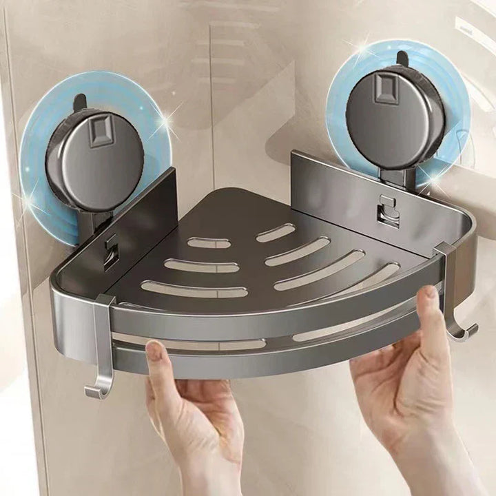 Hoekora Bathroom Organizer with Suction Cups Without Drilling | Kalsten