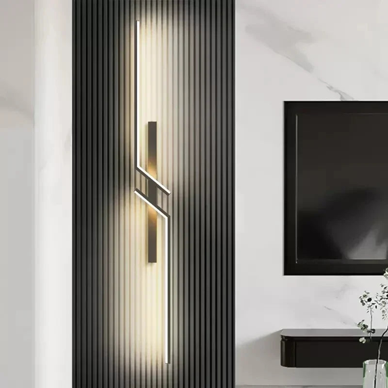 Modern LED Wall Lamp – Minimalist Design, Up & Down Lighting for Bedroom, Living Room, TV Sofa, and Lobby – Dimmable Wall-Mounted Light | Kalsten
