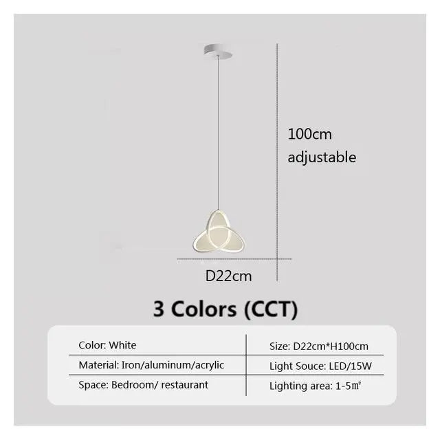 Modern LED Pendant Light - Decor Art Chandeliers for Bedroom, Study, Living Room | Kalsten