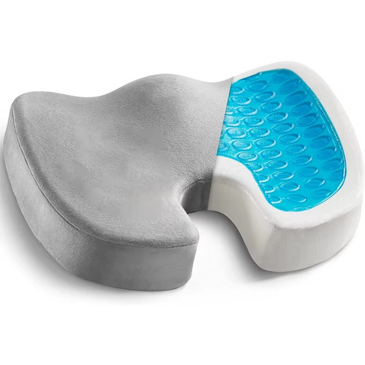 Kalsten | Gel Seat Cushion with Memory Foam and Non-Slip Support for Office, Car, and Home