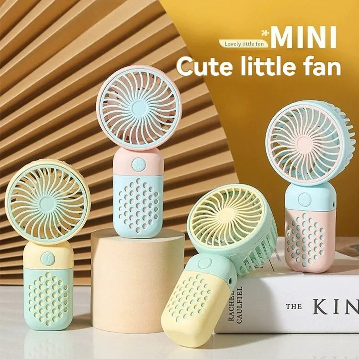 2024 New Cartoon Handheld Charging Fan - Cute and Portable Mini USB Pocket Fan for Students | Kalsten