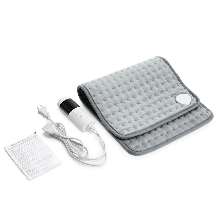 Kalsten | ThermaEase Electric Heating Pad | 9 Temperature Levels & 4 Timer Modes | 30×60 cm | Washable & Quick Heating | For Back, Stomach & Legs