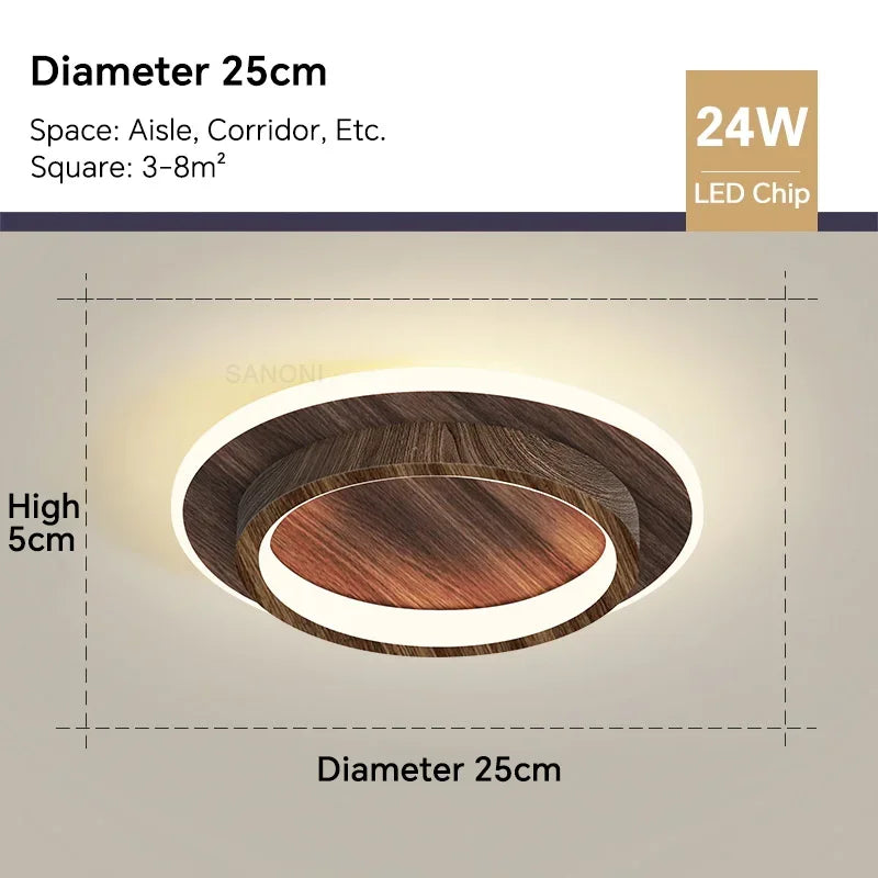 Modern LED Ceiling Lamp - Square Ceiling Light Fixture for Living Room, Stair, Aisle, and More | Kalsten