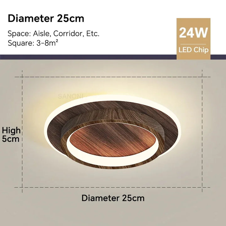 Modern LED Ceiling Lamp - Square Ceiling Light Fixture for Living Room, Stair, Aisle, and More | Kalsten