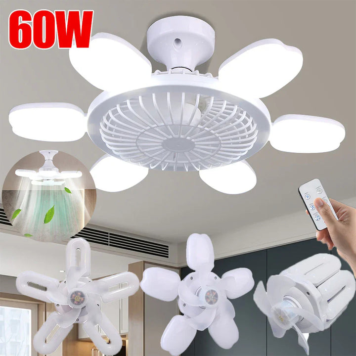 Silent Adjustable Remote Control Ceiling Foldable Fan Lamp | Kalsten