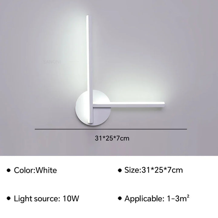 Modern LED Wall Lamp Bedside Sconce - Home Decor Lighting Fixture for Living Room, Bedroom, Hotel | Kalsten