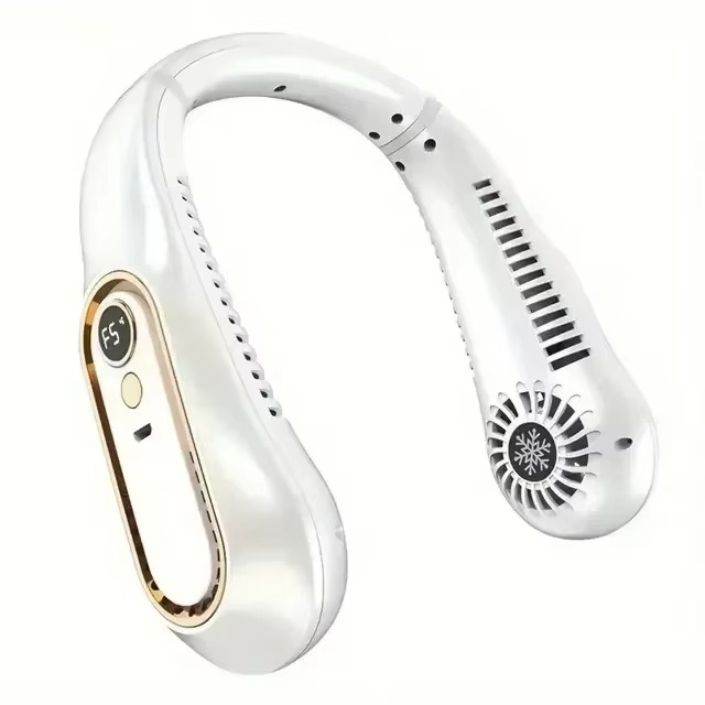 Kalsten | Portable Neck Air Conditioner Cooling Fan Rechargeable Leafless Personal Wearable