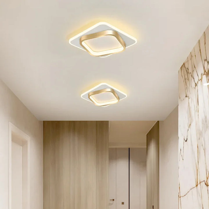 Modern LED Ceiling Lamp - Square Ceiling Light Fixture for Living Room, Stair, Aisle, and More | Kalsten