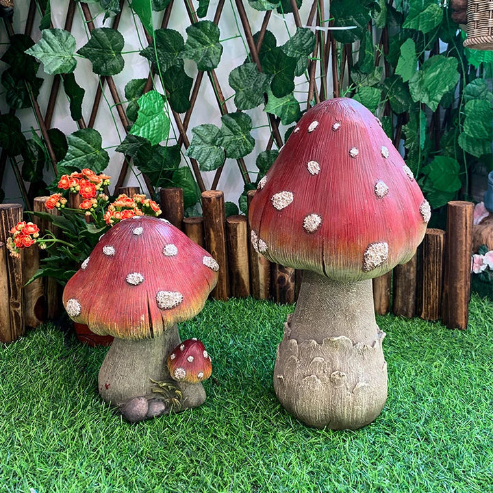 Outdoor Fairy Mushroom Resin Garden Decor | Kalsten