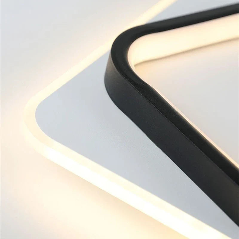 Modern LED Ceiling Light – Nordic Style Metal & Acrylic Ceiling Lamp for Living Room, Bedroom, and Aisle | Kalsten
