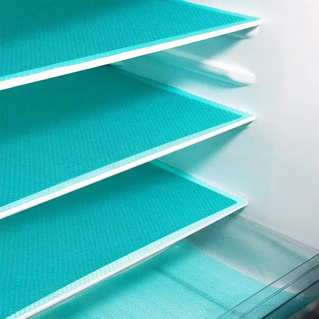 Kalsten | FridgeGuard 4-piece set fridge mats | EVA material | Washable, mold resistant & anti-oil | For fridge, drawers & shelves