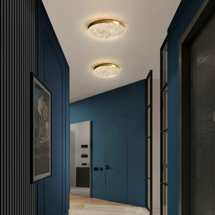 Modern Gold LED Ceiling Chandelier – Hanging Light for Living Room, Balcony, Bedroom, and Indoor Decor | Kalsten