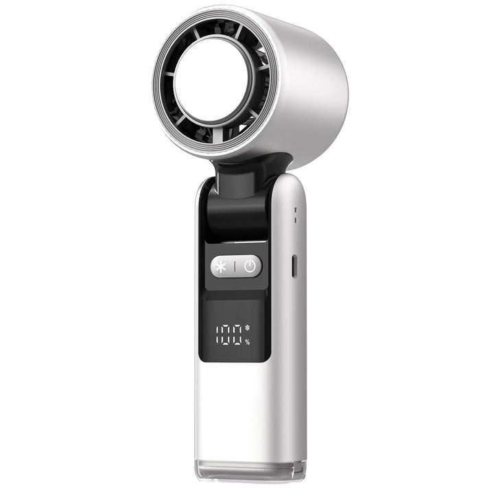 Mini handheld fan with 100 wind levels and digital display | Kalsten