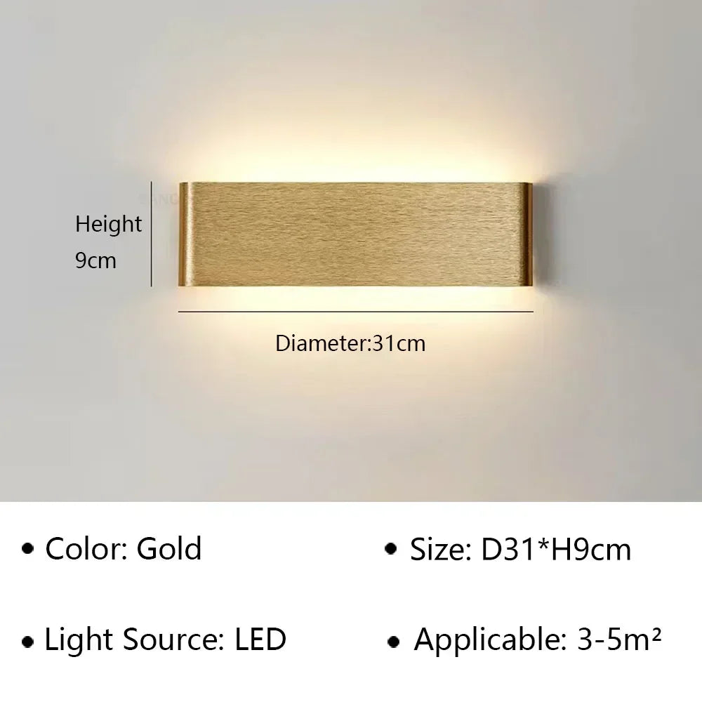 Kalsten | LumiEra Modern LED Wall Lamp | Stylish Design | Warm White Light for Bedroom, Hallway & Bathroom