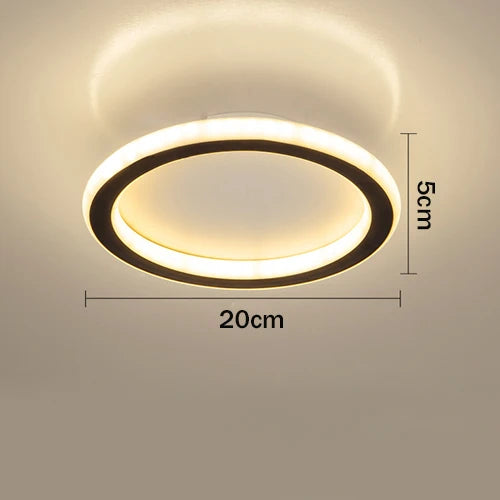 Modern Minimalist Ceiling Light – Square/Round LED Eye Protection Lamp for Bedroom, Study, Living Room, and Lounge Areas (90-260V) | Kalsten