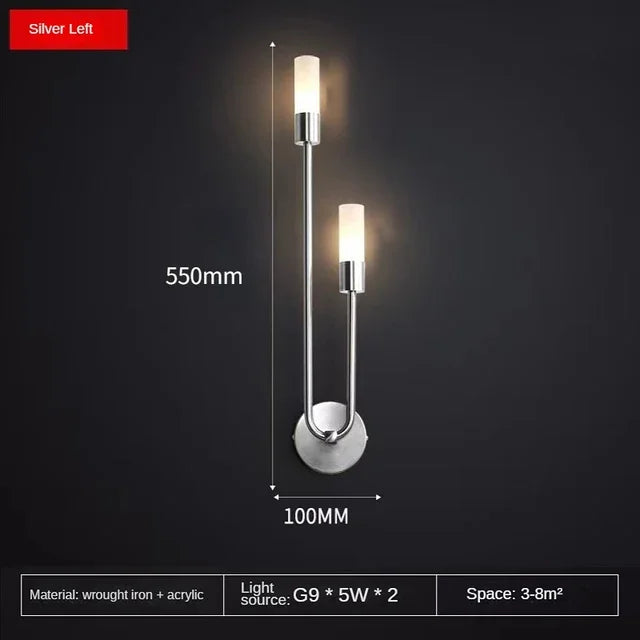 Modern Gold LED Wall Light – Nordic Sconce for Living Room, Bedroom, Kitchen, and Hallway Décor | Kalsten