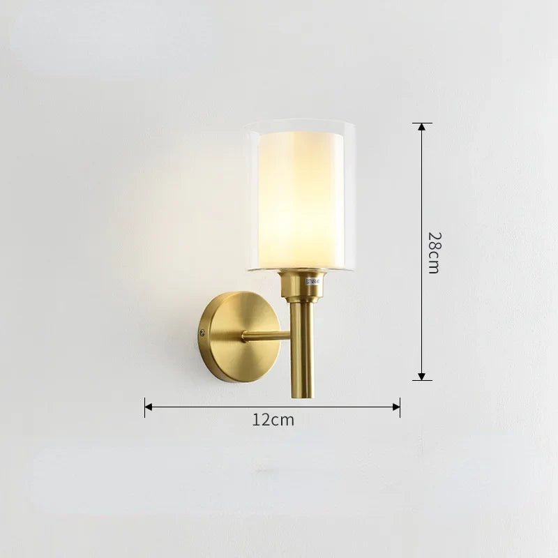 Modern LED Gold Glass Ball Wall Lamp for Indoor Lighting Decoration | Kalsten