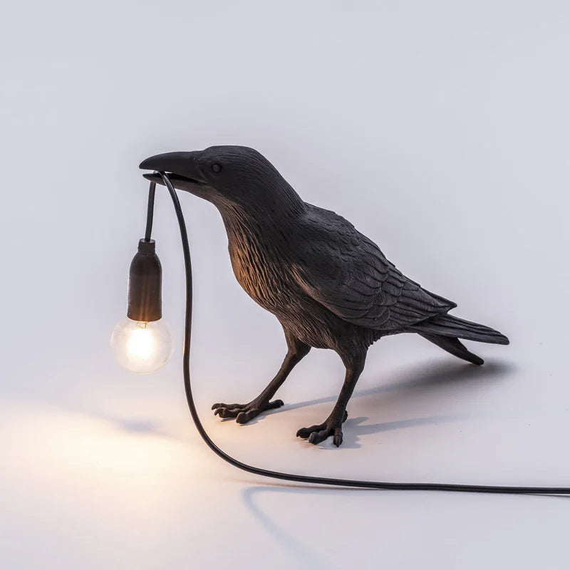 Modern Lucky Bird Table Lamp – Creative Resin Animal Design for Bedroom and Living Room | Kalsten