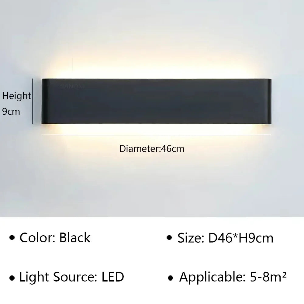 Kalsten | LumiEra Modern LED Wall Lamp | Stylish Design | Warm White Light for Bedroom, Hallway & Bathroom
