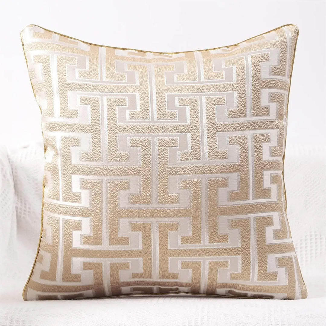 Striped cushion cover in country house style – Decorative sofa cover for living room and couch | Kalsten
