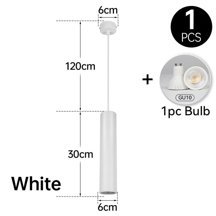Modern LED Pendant Light – Sleek Cylinder Hanging Lamp for Kitchen, Living Room, and Bedroom Decor | Kalsten
