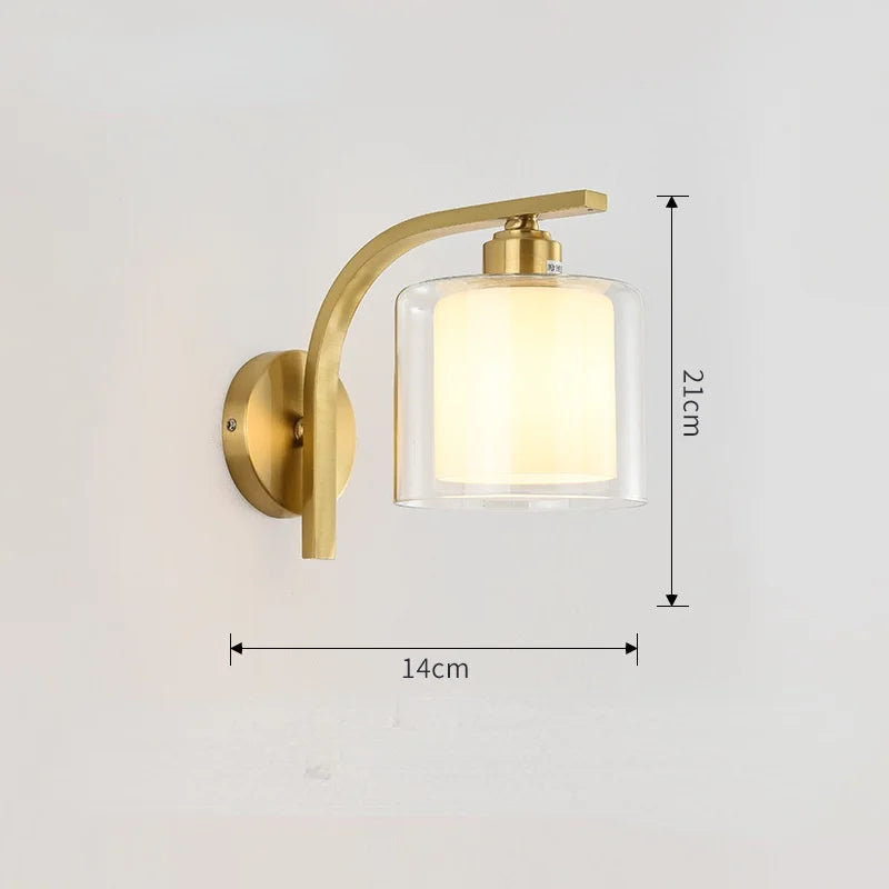 Modern LED Gold Glass Ball Wall Lamp for Indoor Lighting Decoration | Kalsten