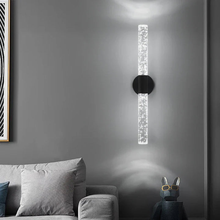Modern LED Crystal Wall Lamp – Sleek Wall-Mounted Light Fixture for Bedroom, Living Room, Aisle, and Corridor | Kalsten