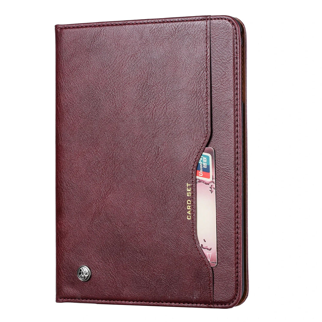 Kalsten | Leather Flip Case for iPad 9.7 (2017-2018), 10.2 (7th/8th Gen), Air 2/3/4, Pro 9.7/10.5/11 - Waterproof, Shockproof, Business Tablet Case