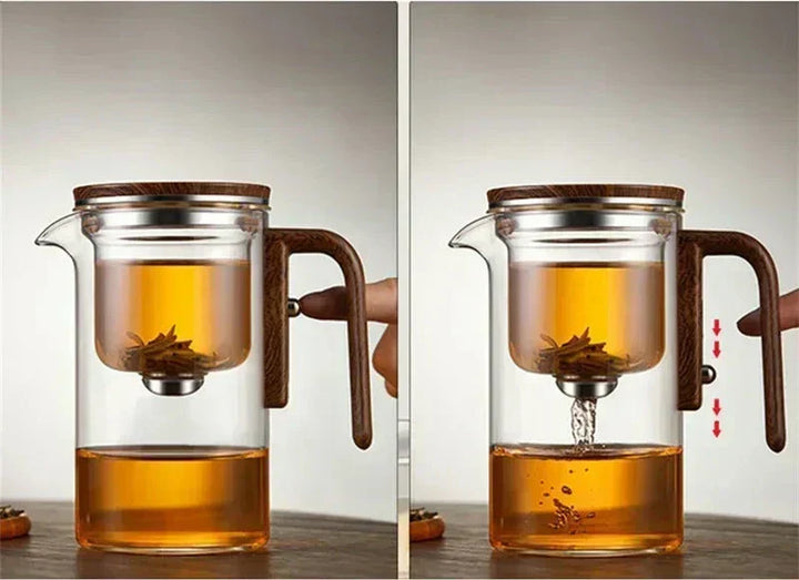 TheePuur Glassfera – Glass Teapot with Loose Filter for Hot and Cold Tea | Kalsten