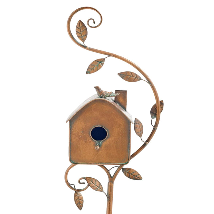 Kalsten | Metal art birdhouse garden stake - Talart