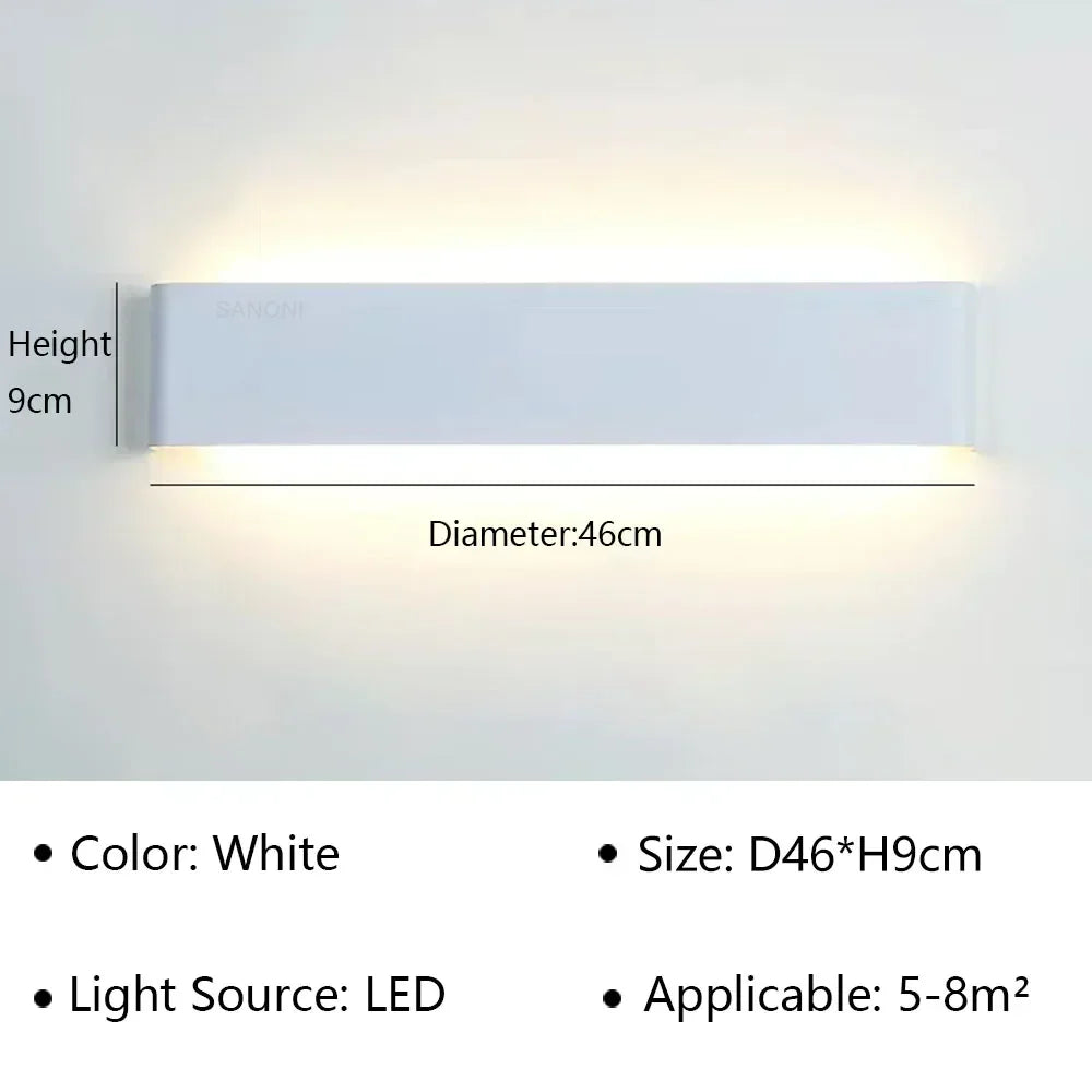 Kalsten | LumiEra Modern LED Wall Lamp | Stylish Design | Warm White Light for Bedroom, Hallway & Bathroom