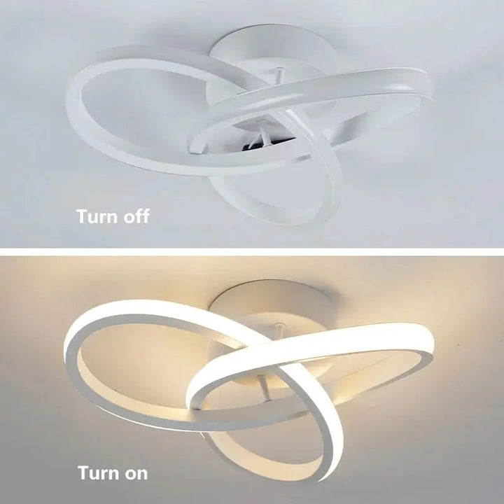 Household LED Ceiling Lamp Chandelier - Modern Style Bedroom Light with Three Colors - Surface Installation 220V Dining Room Lamp | Kalsten