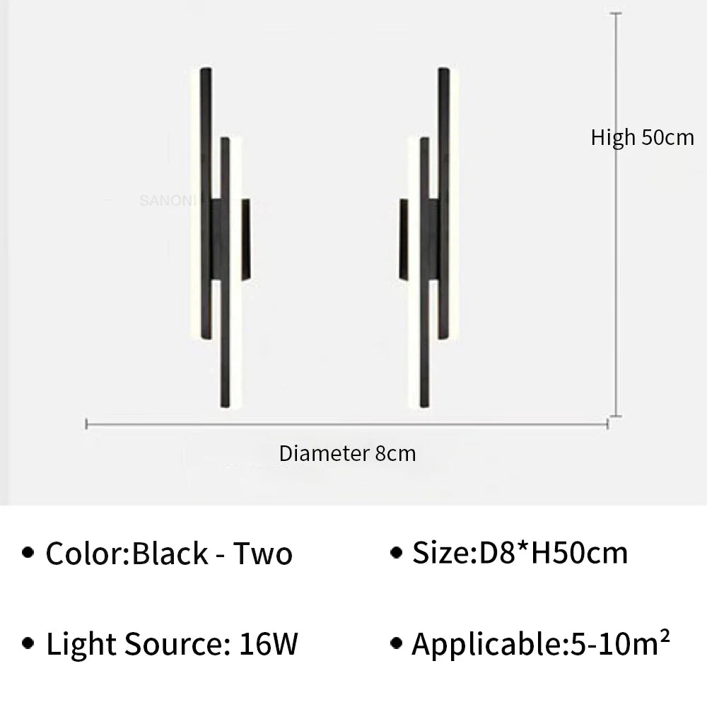 Modern LED Wall Light – Stylish Wall Sconce for Living Room, Stairs, Bedroom, and Corridor Interior Lighting | Kalsten