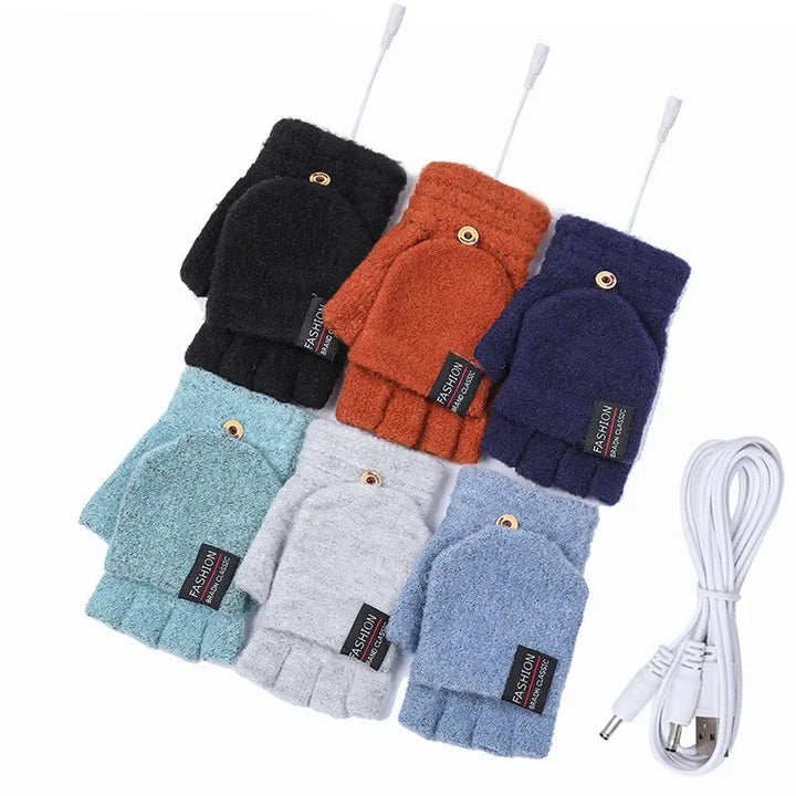 USB Rechargeable Warm Wave Heated Gloves | Kalsten