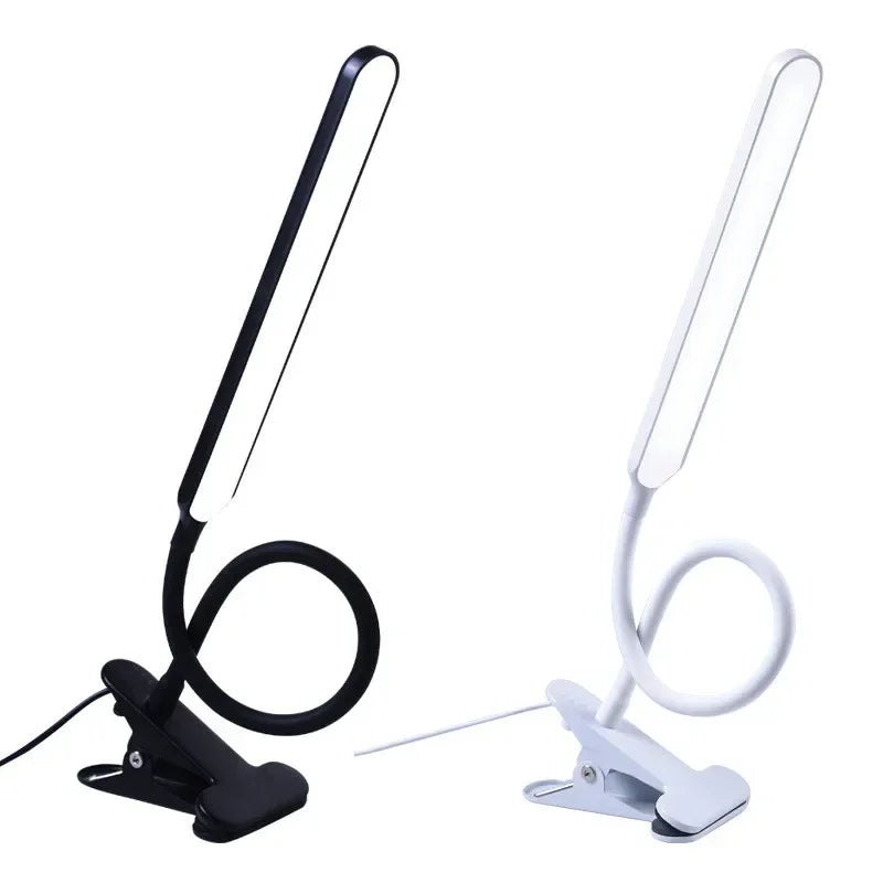 Kalsten | LED Clamp Light LumaFlex | 3 Light Colors & 10 Brightness Levels | USB Operation | Flexible Gooseneck | Eye-Friendly & Dimmable