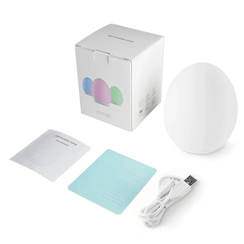 Kalsten | Lumiboo Night Light | RGB & Warm White | Touch Control | 100h Battery | 12 × 10 cm | Baby & Children's Room