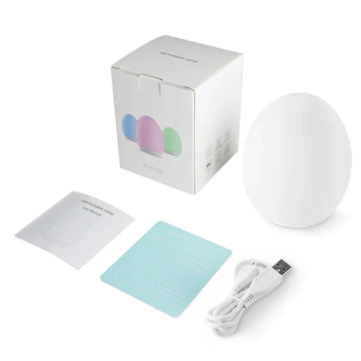 Kalsten | Lumiboo Night Light | RGB & Warm White | Touch Control | 100h Battery | 12 × 10 cm | Baby & Children's Room