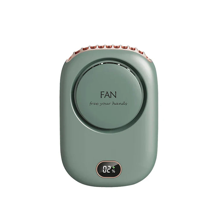 New Portable Hanging Neck Fan: Mini Cooling Waist Fans, Rechargeable Bladeless Fans - Up to 12 Hours Outdoor Use, 2000mAh | Kalsten