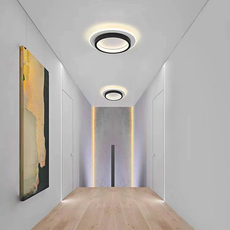 Modern LED Ceiling Light – Nordic Style Metal & Acrylic Ceiling Lamp for Living Room, Bedroom, and Aisle | Kalsten