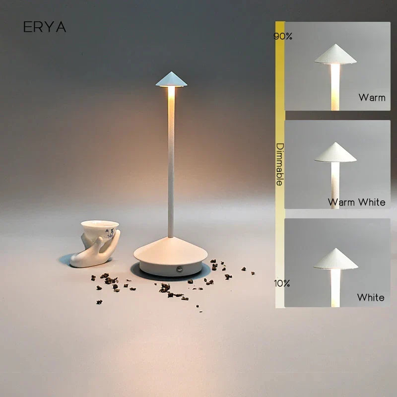Rechargeable Table Lamp Creative Dining Room Touch Led Pina pro Table Lamp Hotel Bar Coffee Desk Lamp Decorative Desk Lamp | Kalsten