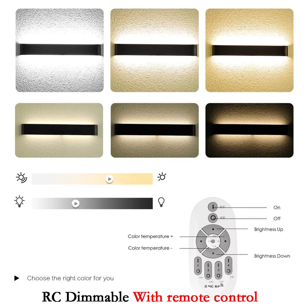Modern Dimmable LED Wall Lamp – Indoor Wall Sconce for Bedroom, Living Room, Hallway, and Stair Lighting, 110V/220V | Kalsten