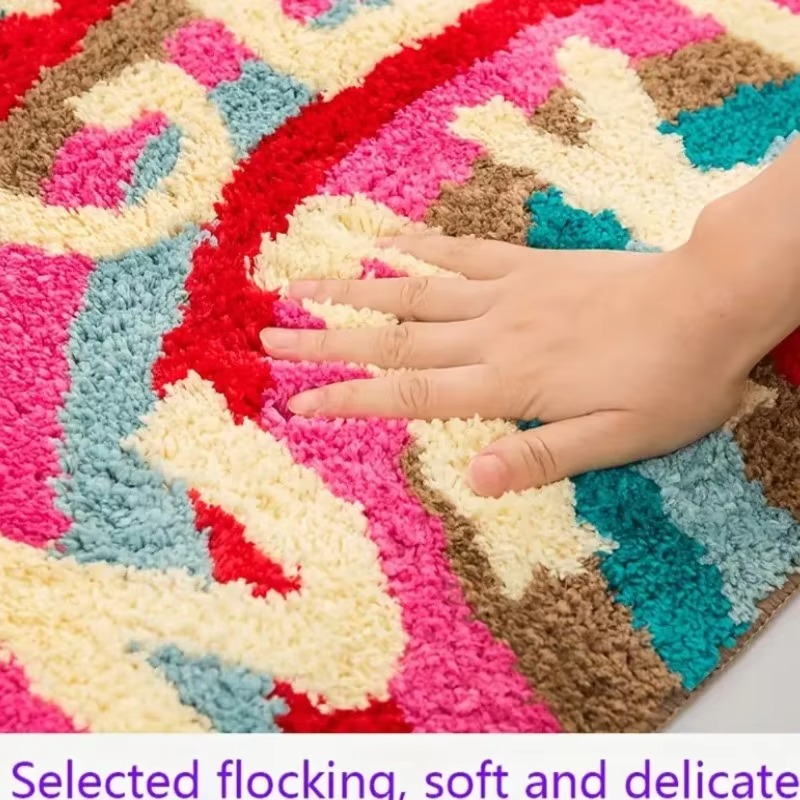 Kalsten | Colorful "Get Naked" Non-Slip Microfiber Bath Mat – Absorbent & Fun for Kids and Adults