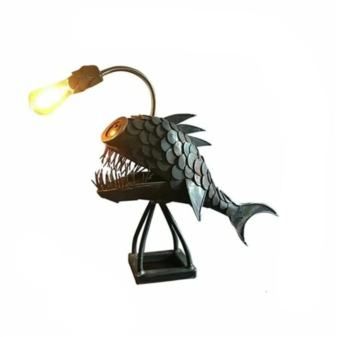 Table lamp - RusticFish - Adjustable lighting - Handmade artistic charm | Kalsten