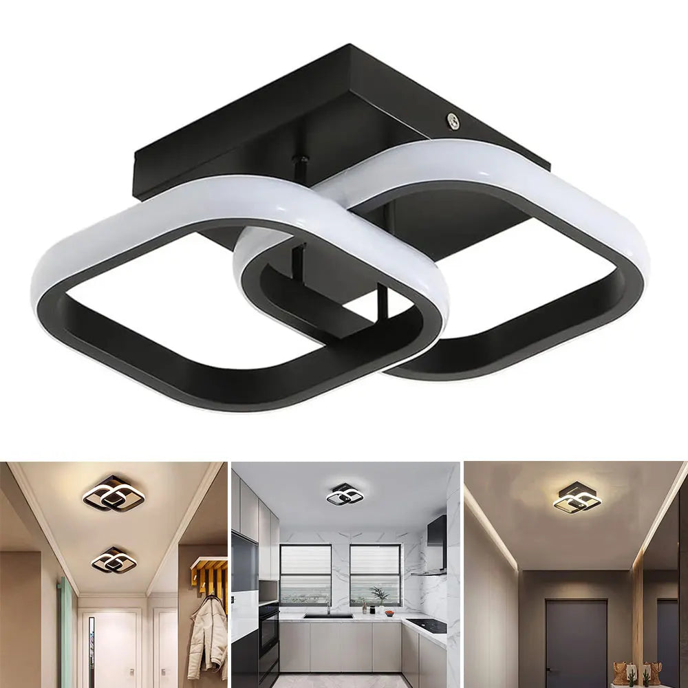 Modern Ceiling Lamp 85-265V Metal Ceiling Chandelier Three-tone Light Ceiling Lamp for Living Room Corridor Balcony Home Decor | Kalsten