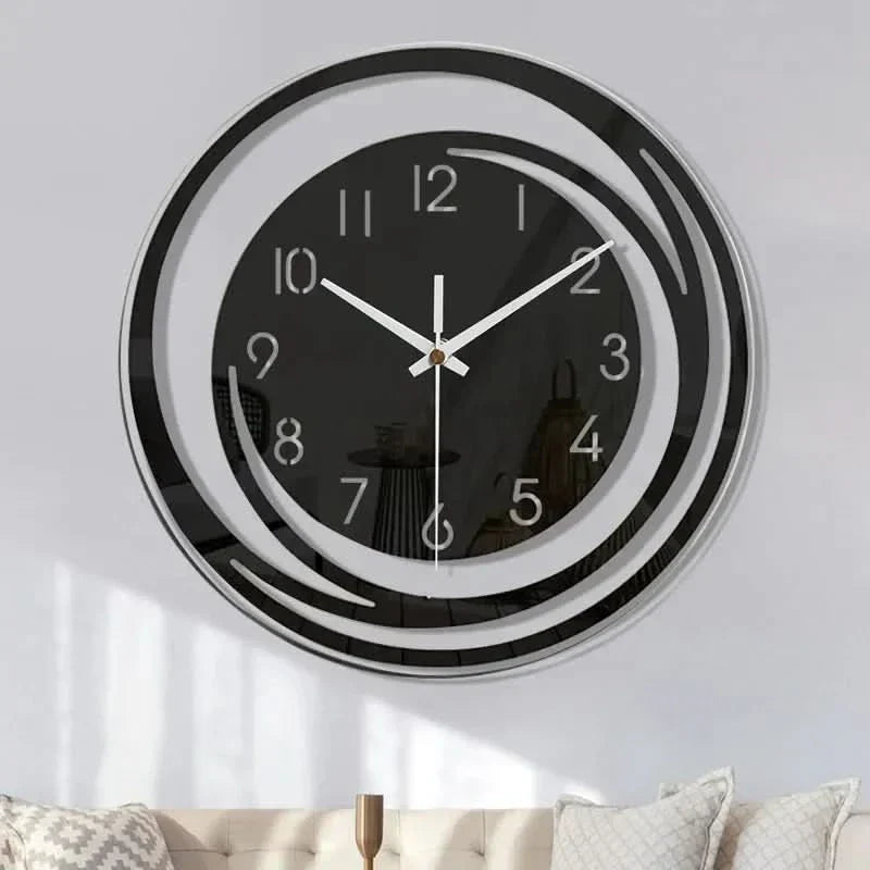 Kalsten | Black Acrylic Wall Clock – Modern Scandinavian Design