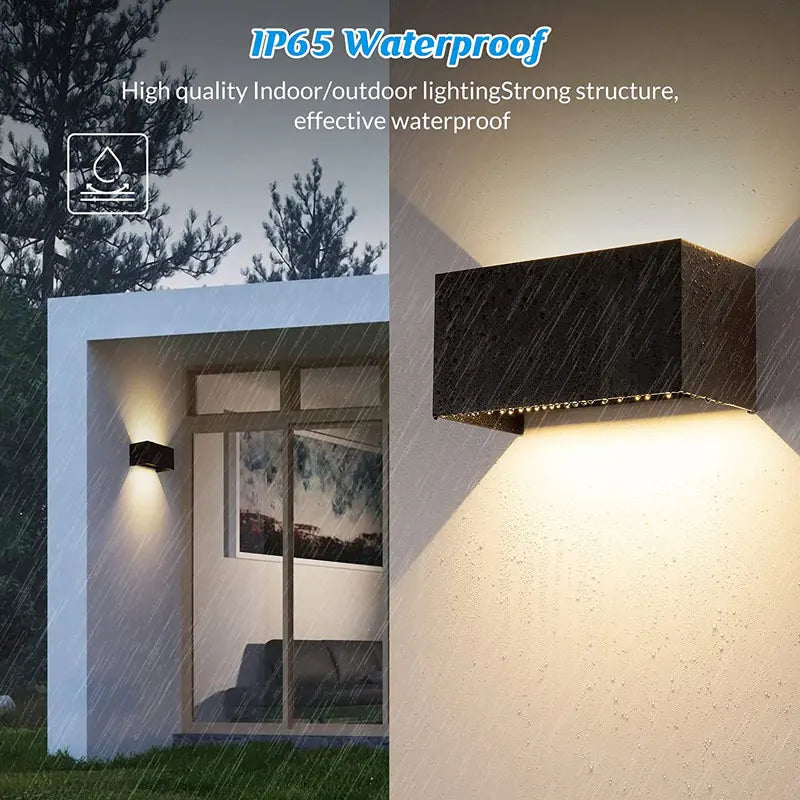 Contemporary Aluminum LED Wall Lamp - Waterproof IP65 Outdoor/Indoor Wall Light | Kalsten