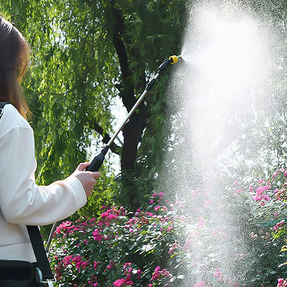 Kalsten | SPRAYMATE Pro Battery Pressure Sprayer | 5 L Shoulder Spray Bottle | USB Charging & Adjustable Nozzle | For Garden, Cleaning & Weed Control