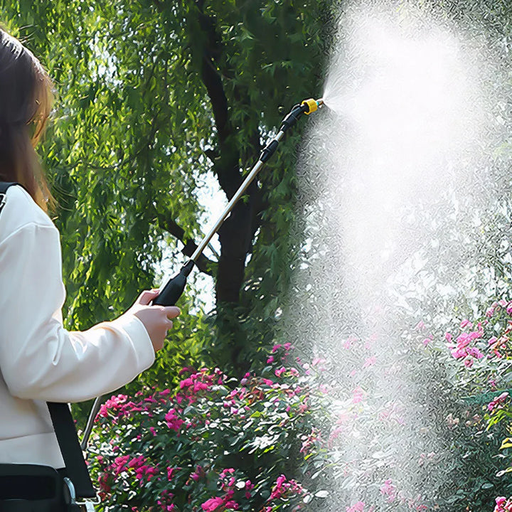 Kalsten | SPRAYMATE Pro Battery Pressure Sprayer | 5 L Shoulder Spray Bottle | USB Charging & Adjustable Nozzle | For Garden, Cleaning & Weed Control